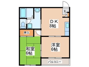 メゾンベルの物件間取画像